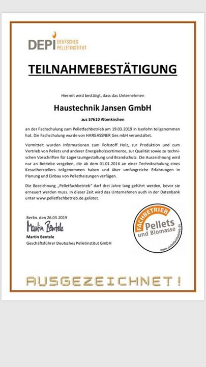 Haustechnik Jansen GmbH is feeling fantastic at Haustechnik Jansen GmbH